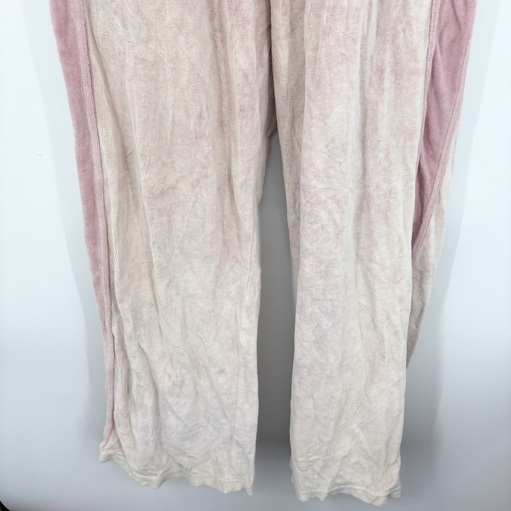 Diesel Free People P-Martyn Velvety Chenille Track Pants Medium Pink Indie Y2K - Picture 3 of 7